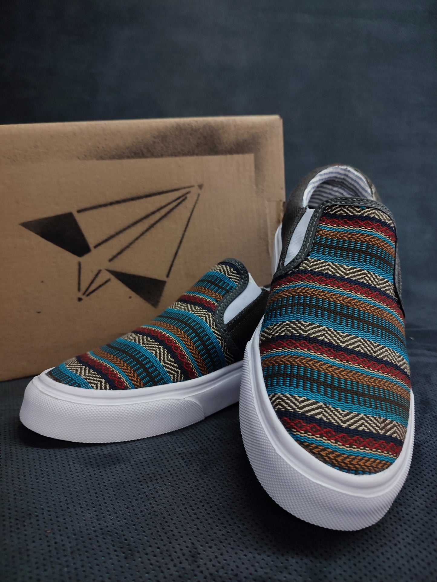 MOCASIN GOBELINO BLUE