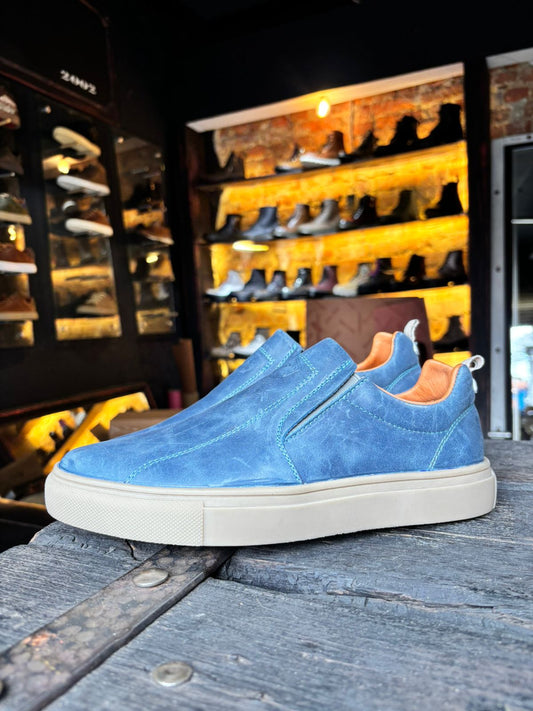 MOCASIN BLUE MARMOL X CARAMELO